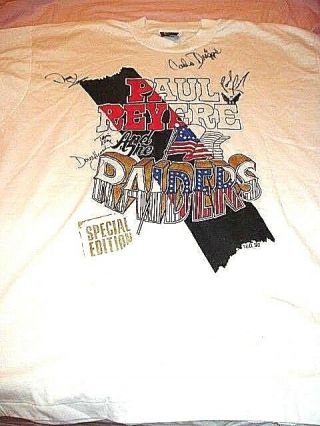 Paul Revere And The Raiders Signed In Person Concert T Shirt 1999 2000 Rock Pop