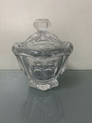Baccarat France Crystal 5.  5 " Large Harcourt Missouri Candy Dish Jar With Lid