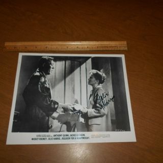 Julia Harris Was An American Actress Hand Signed 10 X 8 Photo