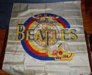 Vintage Beatles Sgt.  Peppers Wall Tapestry 46 " X 46 " Nikry 1982 Yellow Submarine