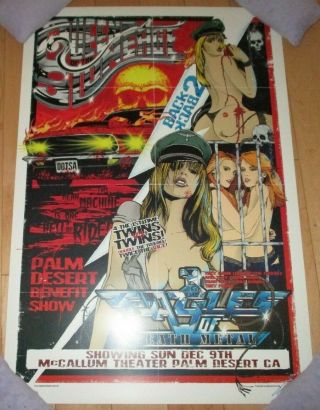 Queens Of The Stone Age Concert Gig Tour Poster Palm Desert 12 - 7 - 07 2007 Cooper