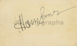 Harry James - Big Band Trumpet Player - Authentic Autograph