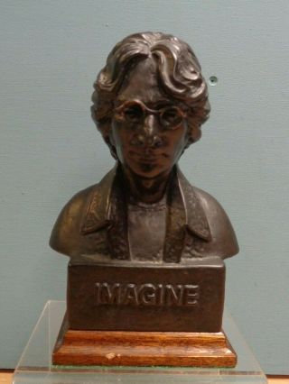 Vintage John Lennon Bust Imagine Marked Copyright A Curran 1984 Liverpool