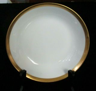 Set Of 8 Redon P L Pouyat Limoges Soup Bowls Gold Rim