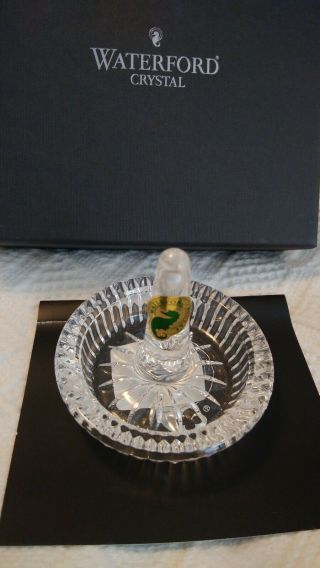 Waterford Crystal Lismore Ring Holder Dish Christmas Gift $65 Retail