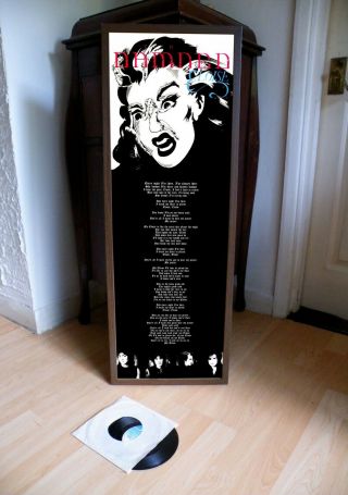 The Damned Eloise/history Of The World Promo Lyric Poster,  Sex Pistols,  Strummer