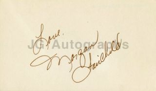 Morgan Fairchild - Television Actress - Signed Card