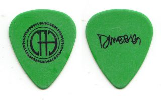 Pantera Dimebag Darrell Signature Cowboys From Hell Green Guitar Pick 1994 Tour