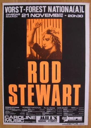 Rod Stewart Silkscreen Concert Poster 