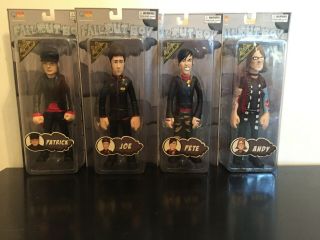 Fall Out Boy Action Figures Set Of 4 Patrick Andy Pete And Joe Still In The Box