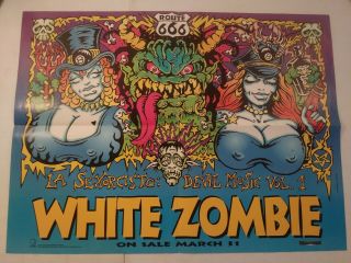 White Zombie Rare Promo Poster La Sexorcisto: Devil Music 1992 Rare Vol.  1 Rob