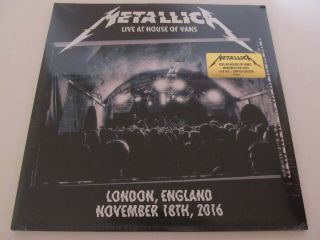 Metallica Live At House Of Vans London 2016 Triple Record Album Set.