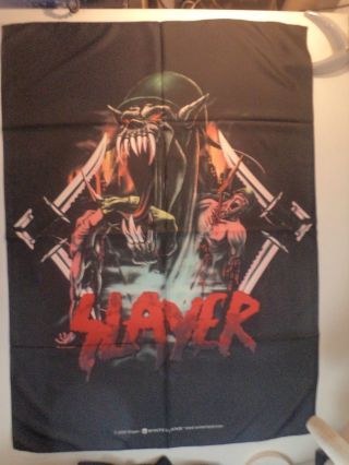 Vintage Slayer 2000 Textile Poster Flag Thrash