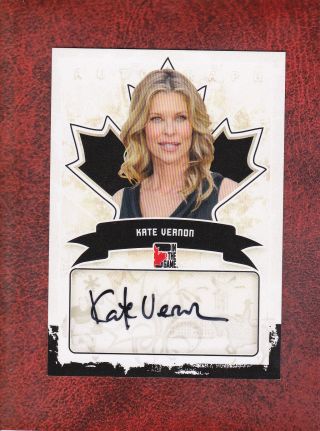 Kate Vernon 2010 11 In The Game Itg Canadiana Auto A - Kv2 Actress Falcon Crest