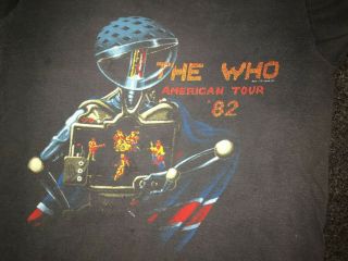 Vintage 1982 The Who American Tour Concert Shirt M