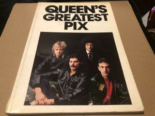 Queen Greatest Pix Limited Edition Freddie Picture Book Vg,