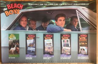 The Beach Boys Good Vibrations 1990 Cd Release Promo Poster 20 X 30