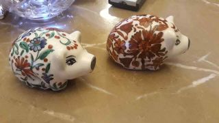 2 Small Pings Ikaros Icaros Rhodes Pottery