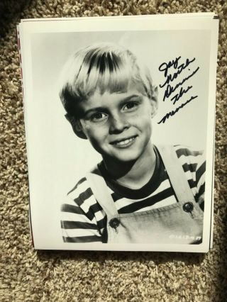 Jay North Dennis The Menace 8x10 Signed Photo Autograph Picture