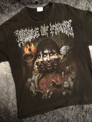 Cradle Of Filth Godspeed On The Devils Thunder Vintage Band T - Shirt Shirt Xl