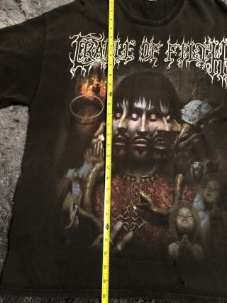 Cradle Of Filth Godspeed On The Devils Thunder Vintage Band T - shirt Shirt XL 6