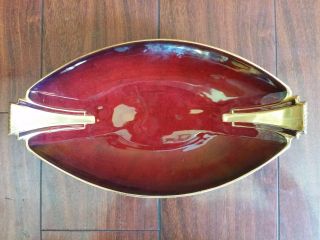 Rare Vintage Carlton Ware England Rouge Royale Red Art Deco Dish Platter Bowl