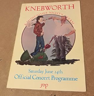 Genesis - Knebworth 1978 With Devo Tom Petty Etc Programme Program