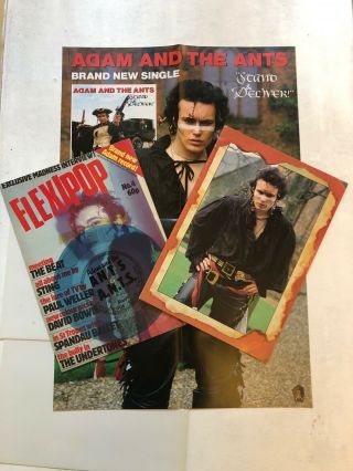 Adam And The Ants Treasure Trove:flexipop,  Tour Book,  Stand And Deliver Poster