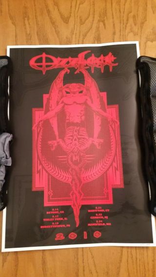 Rare Limited And Numbered,  2010 Ozzfest Poster