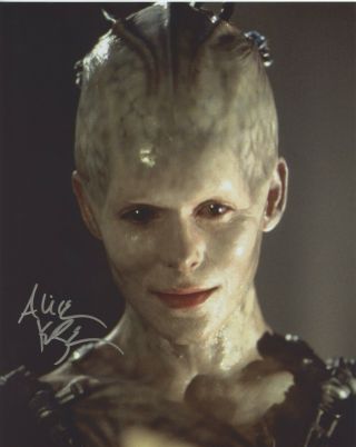 Alice Krige Star Trek First Contact Signed 8x10 Photo W/coa