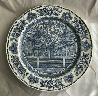 Wedgwood " Yale College Fence & Campus " 10 - 1/2 " Dinner Plate 1963