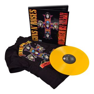 Guns N Roses Collectible 2009 Bravado Gnr Yellow Vinyl Lp Record/shirt Box Set - S