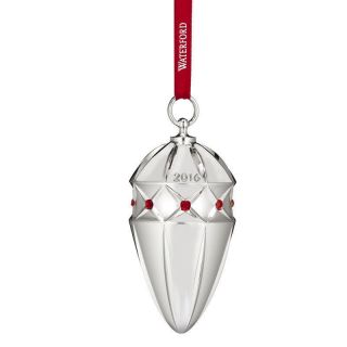 Waterford Lismore Bauble 2016 Silver Plated Ornament In The Box (s)