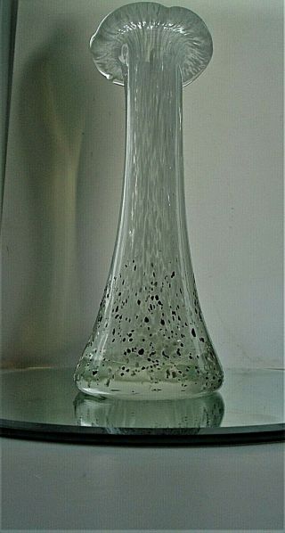 1970s Czech Skrdlovice Glass Vase Designed By Karel Wunsch.
