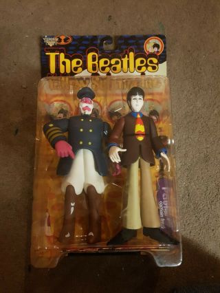 Mcfarlane Toys The Beatles Yellow Submarine Paul With Captain Fred Boxed Figure
