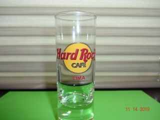 Hard Rock Cafe Shot Glass Travel Souvenir Lima