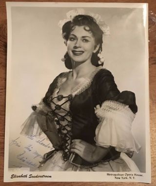 Autographed Picture Elisabeth Soederstroem Famous Opera Singer 8 " X10 "