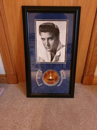 Elvis Presley Authentic Strand Of Hair Framed Picture