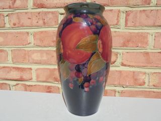 Antique Moorcroft Art Pottery Large Pomegranate Vase 10 1/8 "