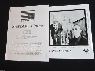 System Of A Down ‘s/t’ 1998 Press Kit - - Photo