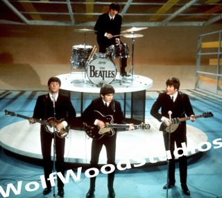 The Beatles Playing On The Ed Sullivan Show Feb 9,  1964 Publicity Photo