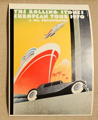 The Rolling Stones Vintage European Tour Concert Mini - Poster 1970