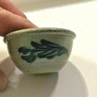 Vintage Miniature Rowe Pottery Salt Glaze Bowl 1989