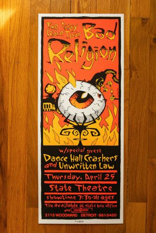 Bad Religion Concert Poster By Glenn Barr