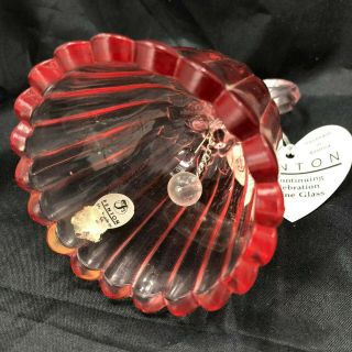 Fenton Art Glass Pink Heart 5 1/4 
