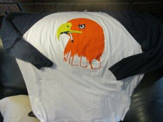 Nwot Wilco Smoking Eagle Logo 3/4 Sleeve T Shirt Xxl 100 Ringspun Cotton