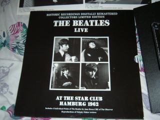 Beatles Live At The Star Club In Hamburg 1962 Cd With Photos
