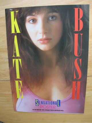 Rare Kate Bush Disco 45 Poster Special Booklet
