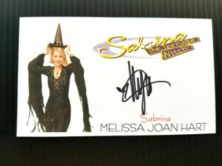 Melissa Joan Hart " Sabrina The Teenage Witch " Autographed 3x5 Index Card
