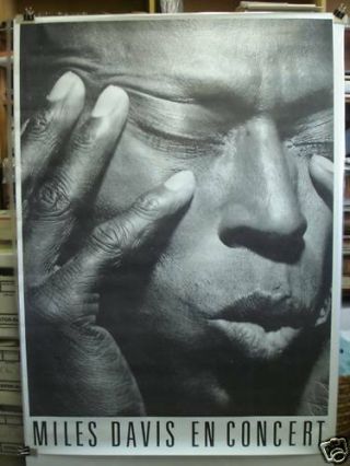 Miles Davis En Concert Large Promo Poster 39x55 "